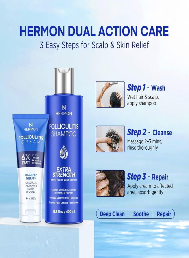 Hermon Folliculitis Treatment (Folliculitis Cream & Shampoo) - Image 3